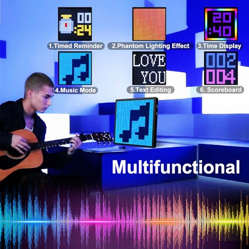 Customizable Pixel Art LED Panel for Gaming Room