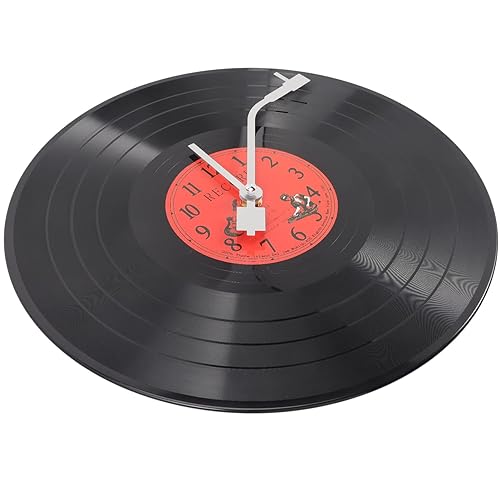 Musical Vinyl Record Wall Clock - Music Room Decor