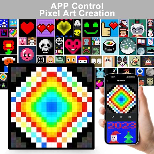 Customizable Pixel Art LED Panel for Gaming Room