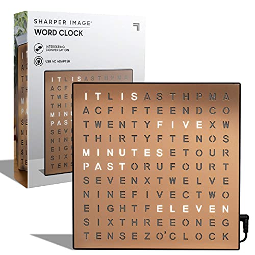 LED Word Clock - Modern Design, USB Powered