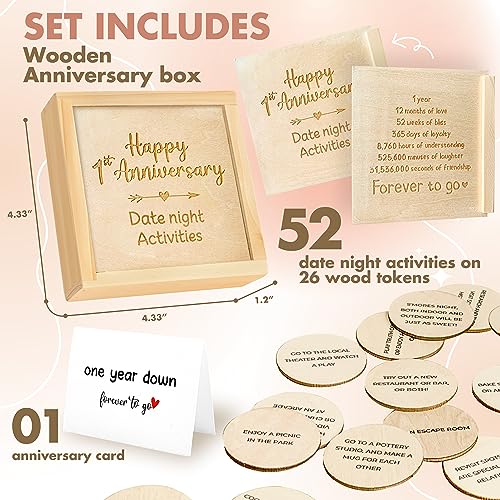 1 Year Anniversary Wooden Gifts for Couples