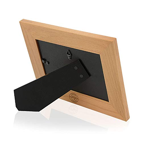 1st Anniversary Engraved Wood Photo Frame - Husband and Wife (5x7)