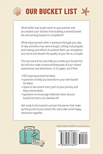 Couples' Bucket List Journal: Create Dream Life, Record Adventures