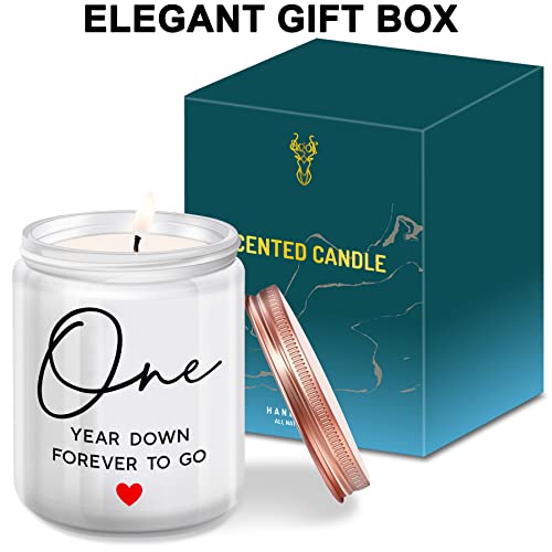 Happy First Anniversary Candles for Couples - Gift Ideas