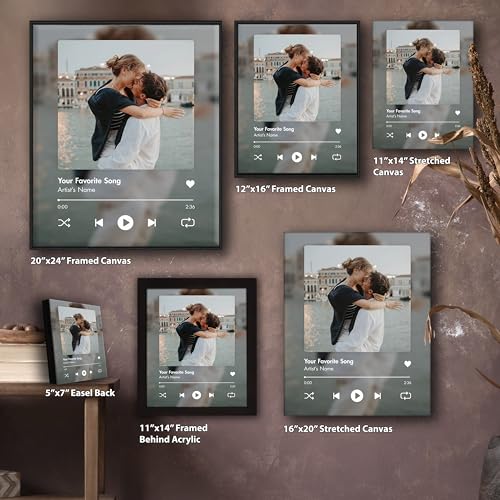 Custom Song and Photo Wall Art Gift