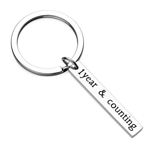 1 Year Anniversary Keychain Gifts for Couples