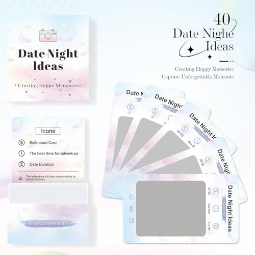 Fun Date Night Ideas: Adventurous Couple Scratch-Off Cards