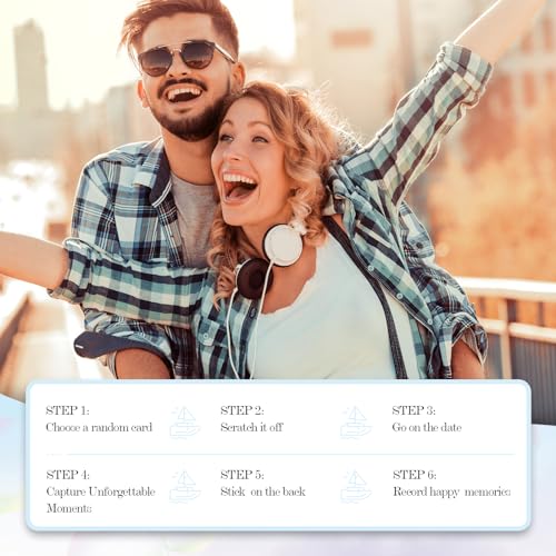 Fun Date Night Ideas: Adventurous Couple Scratch-Off Cards