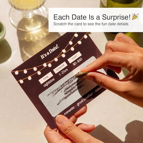 Fun & Romantic Date Ideas Scratch Off Card