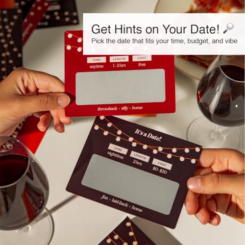 Fun & Romantic Date Ideas Scratch Off Card
