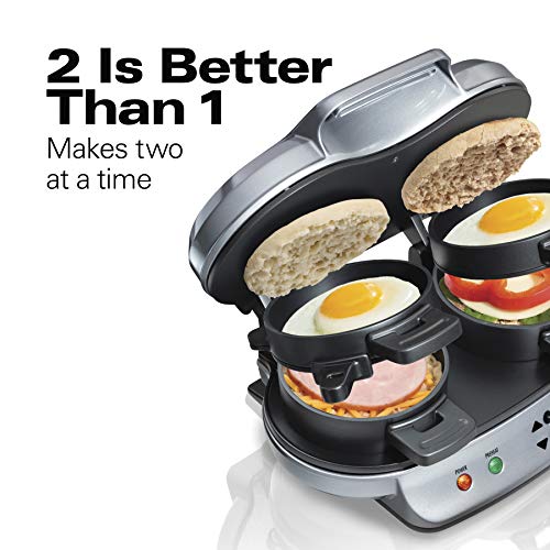 Hamilton Beach Dual Breakfast Sandwich Maker - Silver