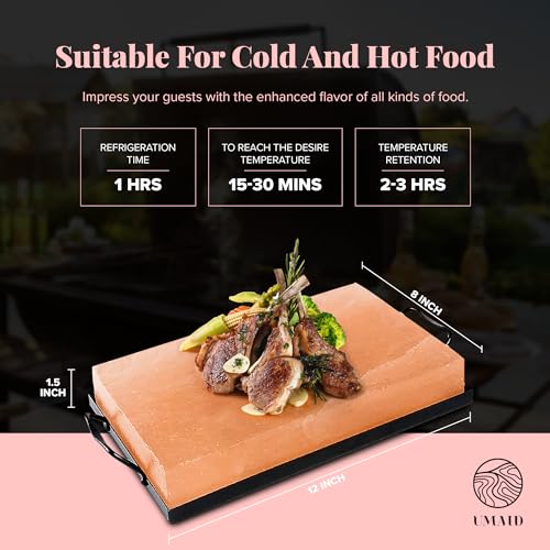 Himalayan Salt Block Cooking Plate Gift for Foodies