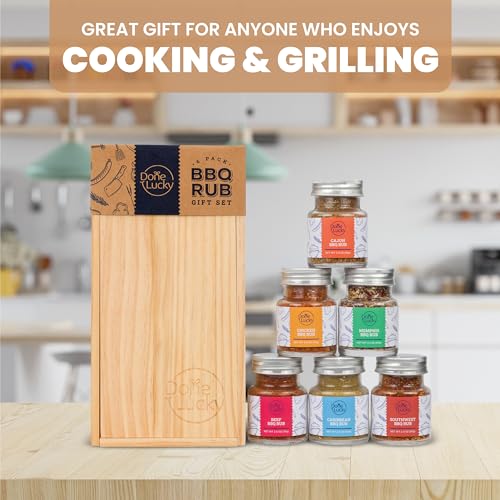 Gourmet BBQ Spice Set in Elegant Wooden Box