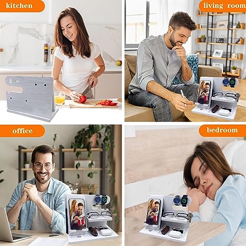 Wood Phone Docking Station for Him and Her