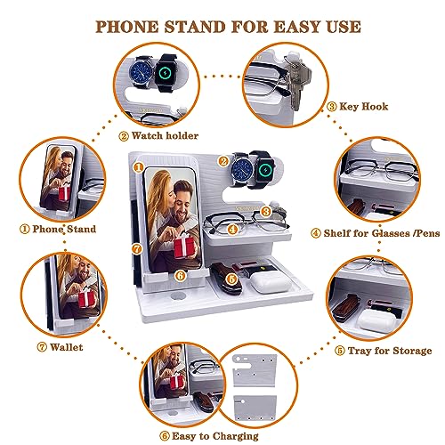 Wood Phone Docking Station for Him and Her