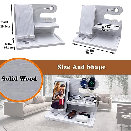 Wood Phone Docking Station for Him and Her