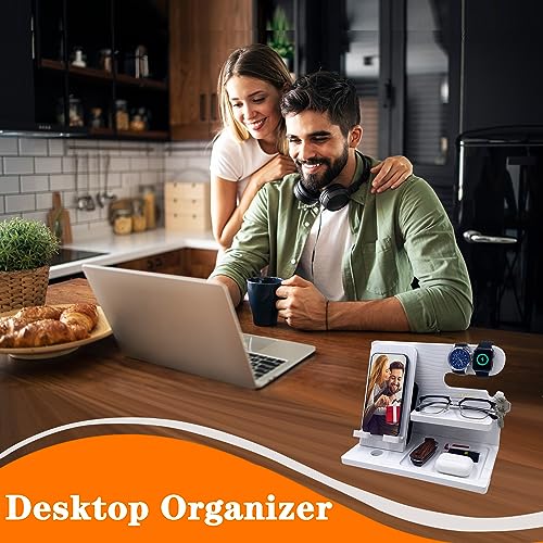 Wood Phone Docking Station for Him and Her