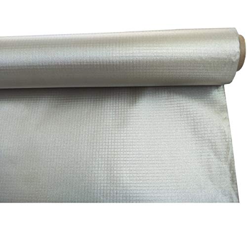 Blocking Plaid Ripstop Copper Nickel Fabric for Smart Meter