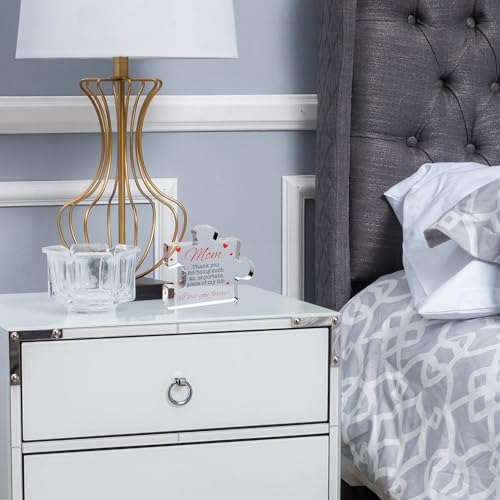 Engraved Acrylic Block Puzzle - Heartwarming Mom Gift