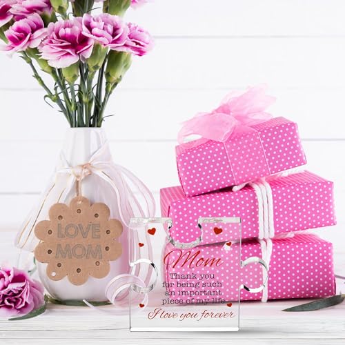 Engraved Acrylic Block Puzzle - Heartwarming Mom Gift