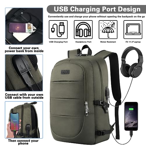 AMBOR Anti Theft Laptop Travel Backpack