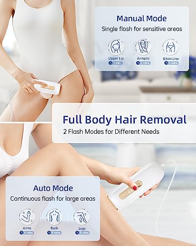 LAORICI 3-in-1 IPL Laser Hair Removal - Pain-free