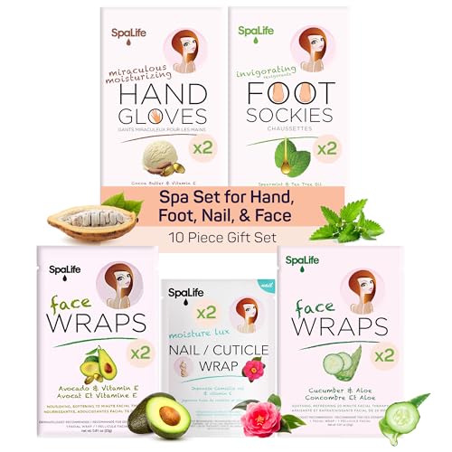 10 Piece Spa Set for Hand, Foot, Nail, & Face