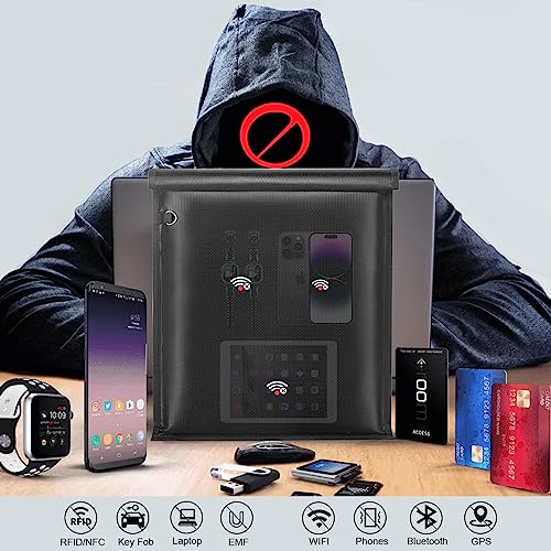 Faraday Bags Bundle: Laptop, Tablet, Phone, Key Fob