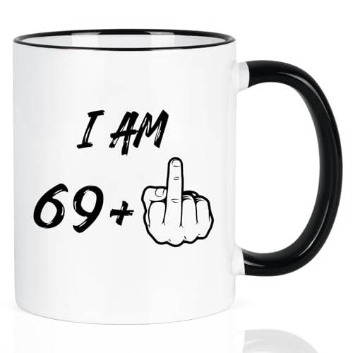 70th Birthday Middle Finger Coffee Mug for Him/Her