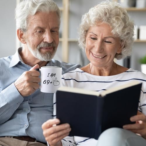 70th Birthday Middle Finger Coffee Mug for Him/Her