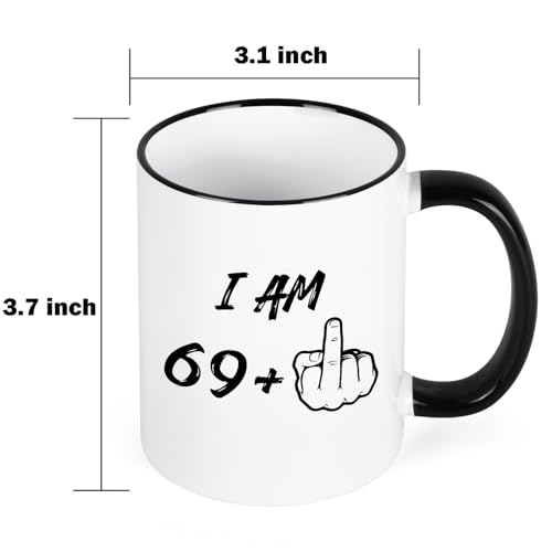 70th Birthday Middle Finger Coffee Mug for Him/Her