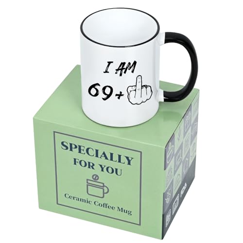 70th Birthday Middle Finger Coffee Mug for Him/Her