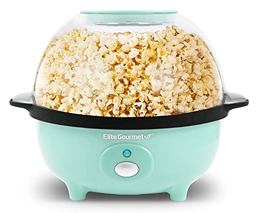 Automatic Stirring Popcorn Maker with Reversible Serving Bowl
