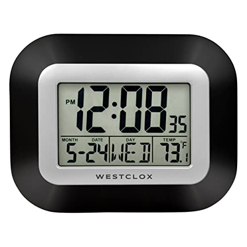 Digital Wall Clock, Gray by Westclox