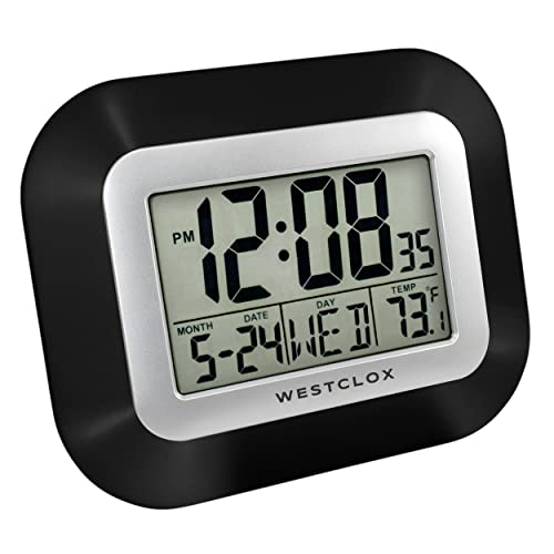 Digital Wall Clock, Gray by Westclox