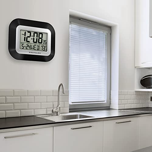 Digital Wall Clock, Gray by Westclox
