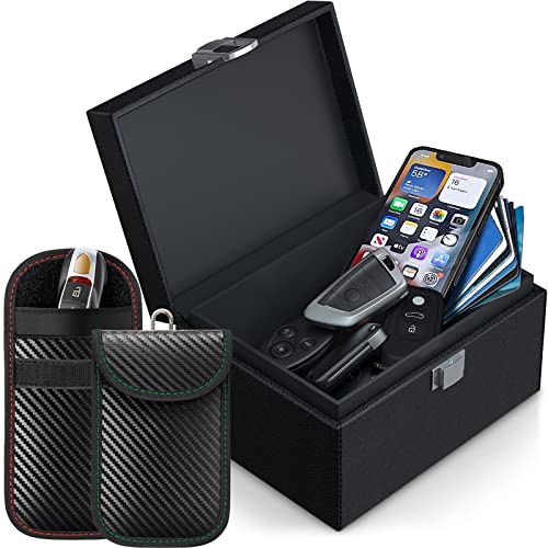 Faraday Box with 2 Pouches: Protect Car Keys