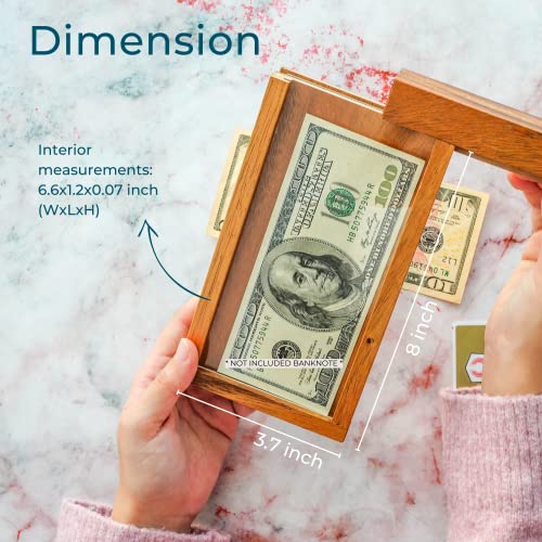 Wooden Secret Lock Box- Gift Card and Money Puzzle Box
