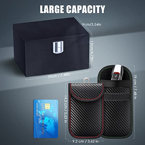Faraday Box with 2 Pouches: Protect Car Keys