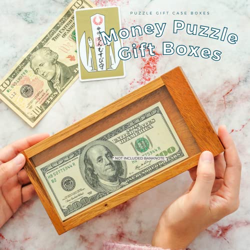 Wooden Secret Lock Box- Gift Card and Money Puzzle Box