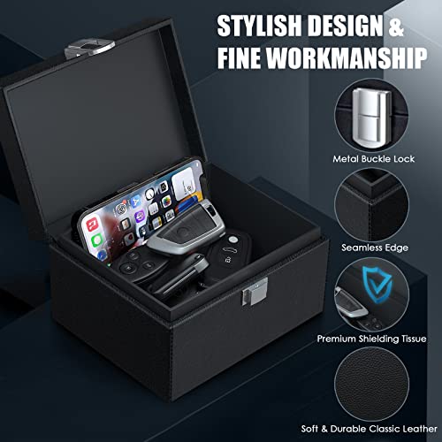 Faraday Box with 2 Pouches: Protect Car Keys