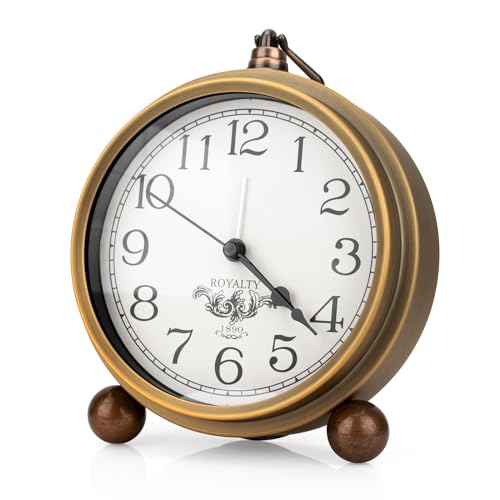 Vintage Analog Alarm Clock for Bedrooms and Travel