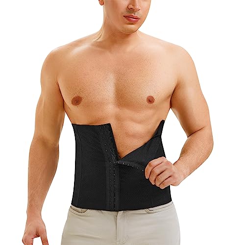 Men's Black Waist Trainer for Tummy Control