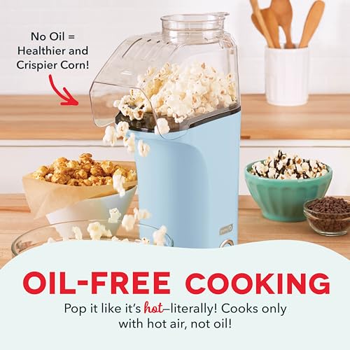 DASH Popcorn Popper with Measuring Cup - Dream Blue