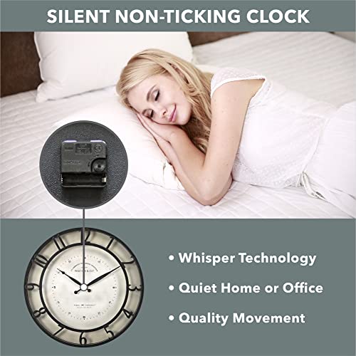 FirsTime & Co.® Kensington Brown Wall Clock