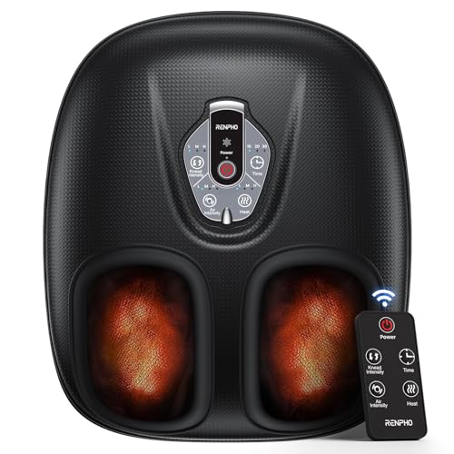 Wireless Remote Control Foot Massager, Black