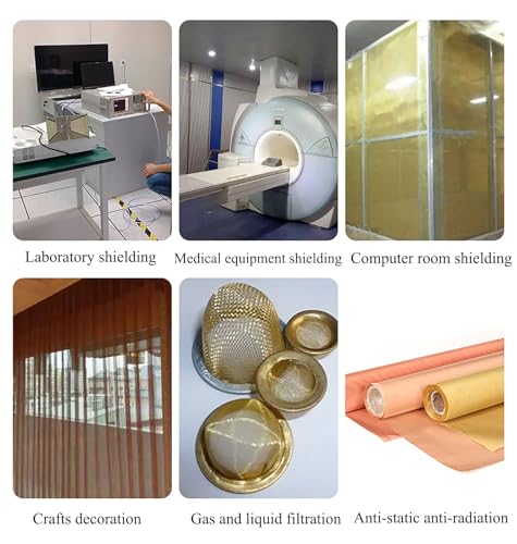 Copper Mesh Screen Roll for RF Shielding, 180 Mesh