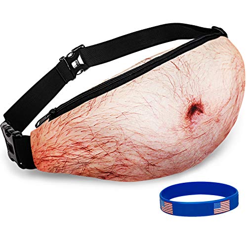 3D Beer Belly Fanny Pack: Funny White Elephant Gift