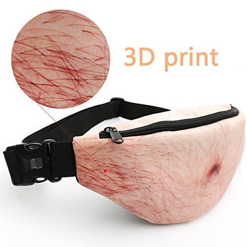 3D Beer Belly Fanny Pack: Funny White Elephant Gift