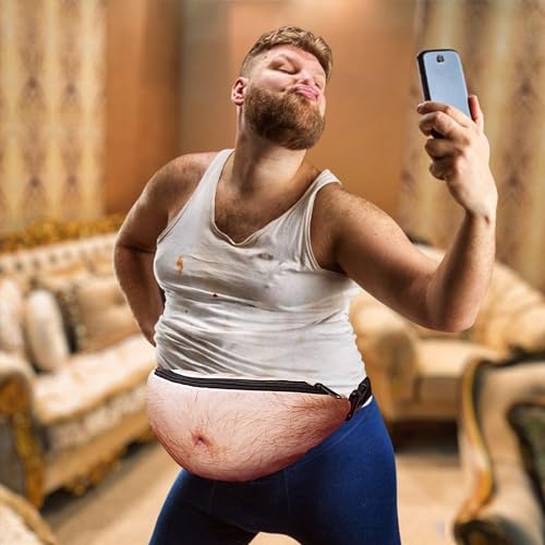 3D Beer Belly Fanny Pack: Funny White Elephant Gift
